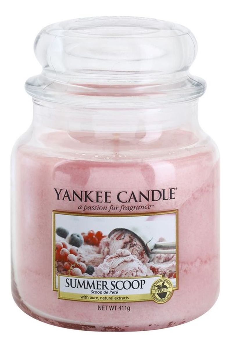 średnia świeczka zapachowa Summer Scoop