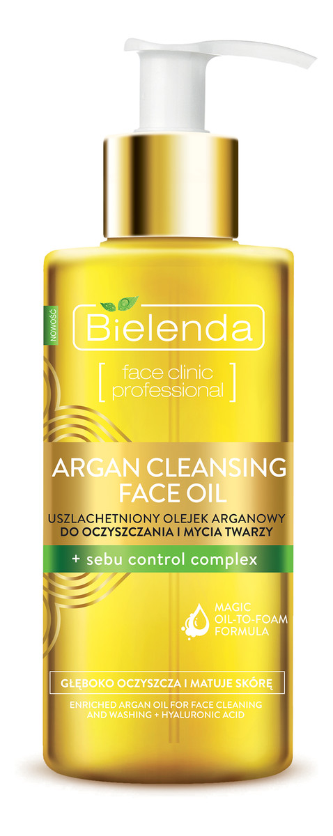 Uszlachetniony Olejek Arganowy Do Oczyszczania i Mycia Twarzy + Sebu Control Complex