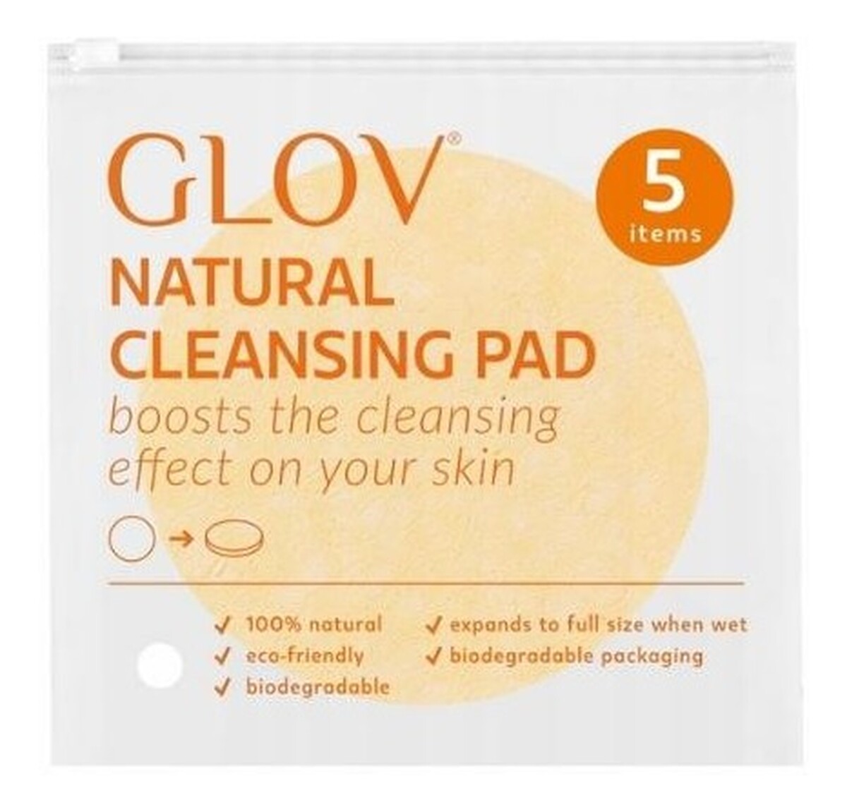 Natural cleansing padscelulozowe płatki do oczyszczania twarzy 5szt