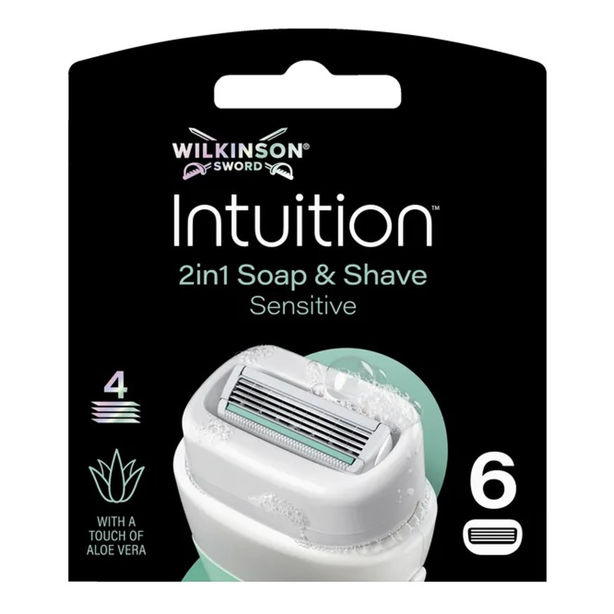 Wilkinson Intuition Sensitive wkłady z 4 ostrzami 6szt