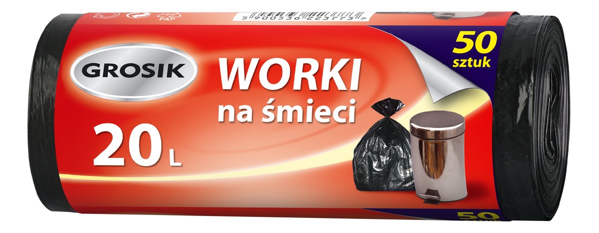 Worki na śmieci 1op-50szt 20L