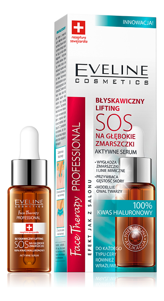 Błyskawiczny Lifting Na Głębokie Zmarszczki Aktywne Serum
