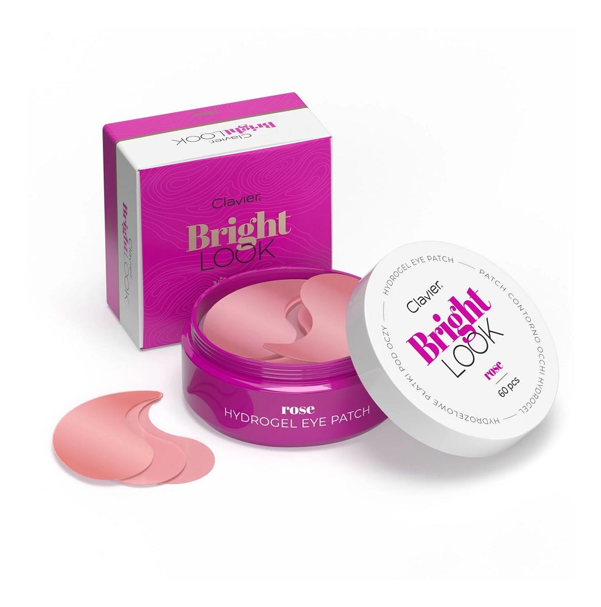 Bright look hydrożelowe płatki pod oczy rose 60szt.