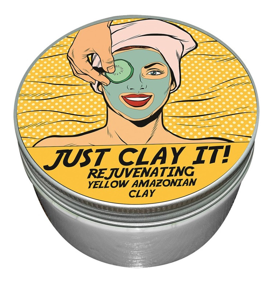 Just Clay It! Żółta Glinka do twarzy odmładzająca