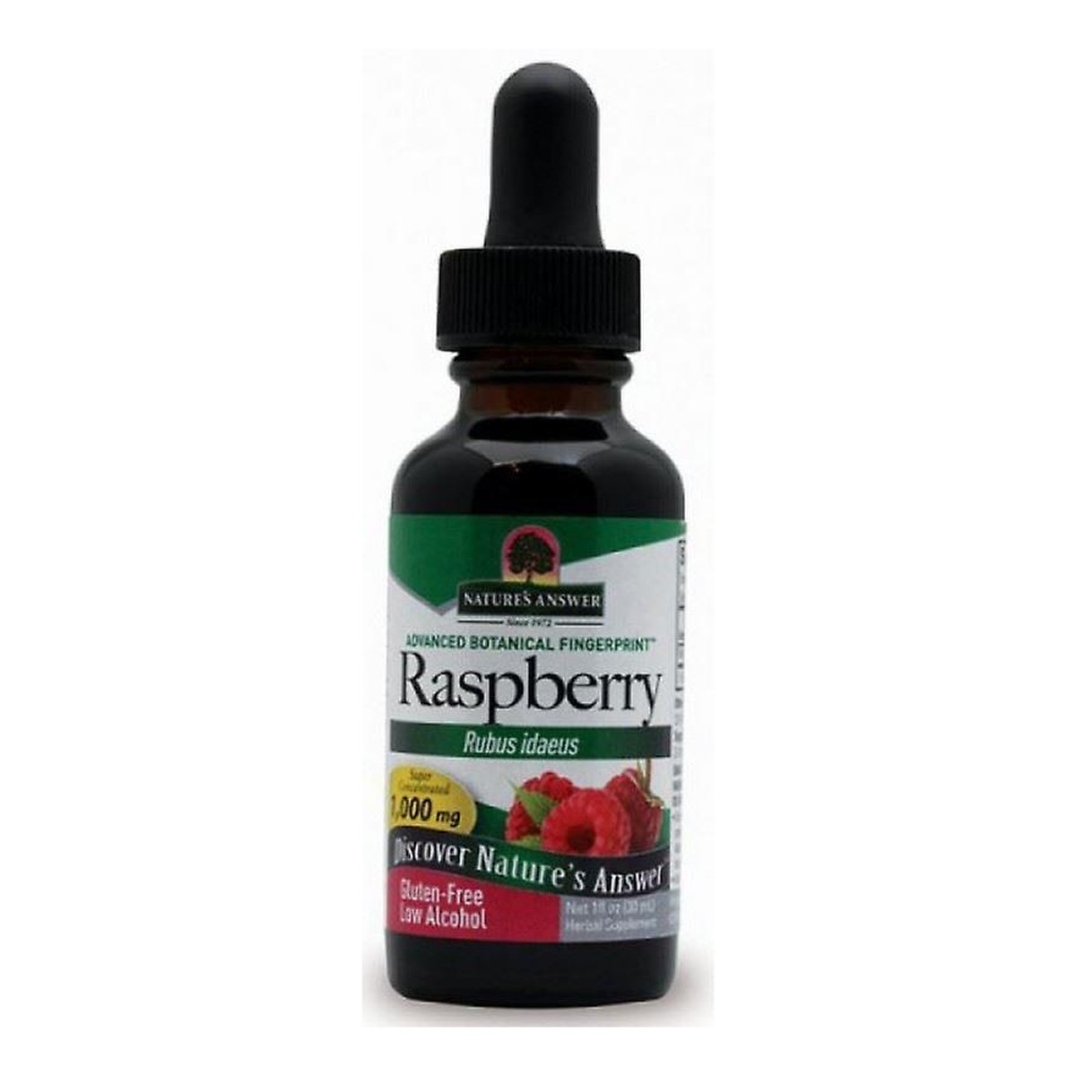 Nature's Answer Raspberry ekstrakt z liści maliny właściwej suplement diety 30ml