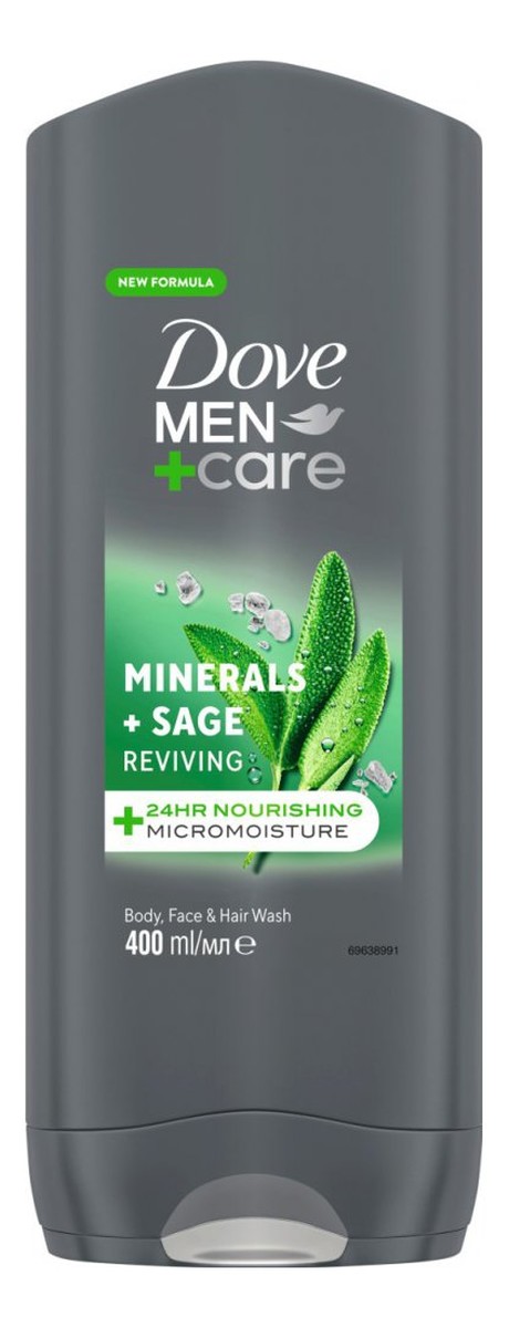 Żel pod prysznic Minerals Sage 2szt. + Skin Defence 2szt.