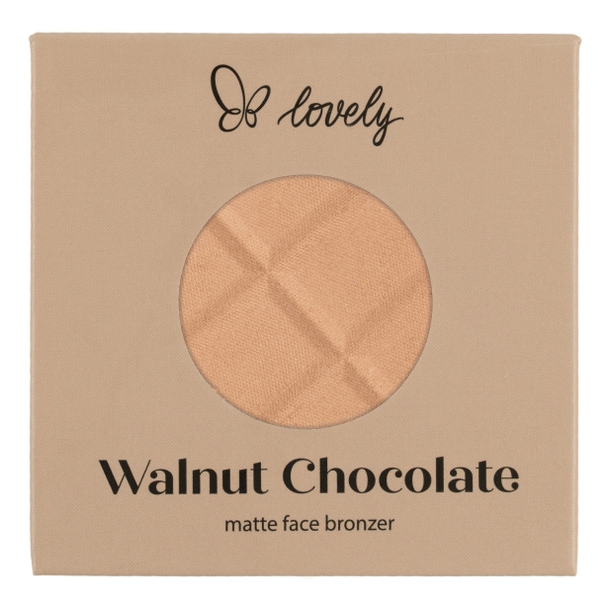 Lovely Walnut Chocolate Pressed matowy puder brązujący do twarzy 9g