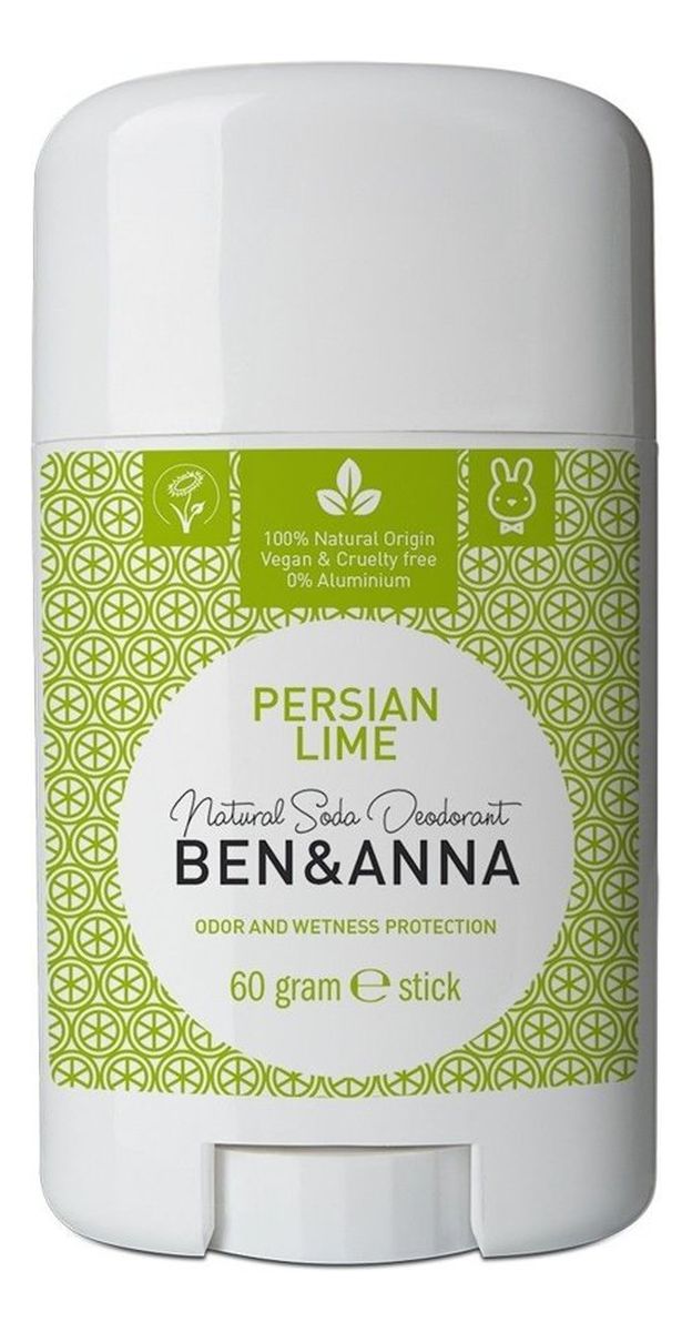 naturalny dezodorant na bazie sody sztyft plastikowy Persian Lime