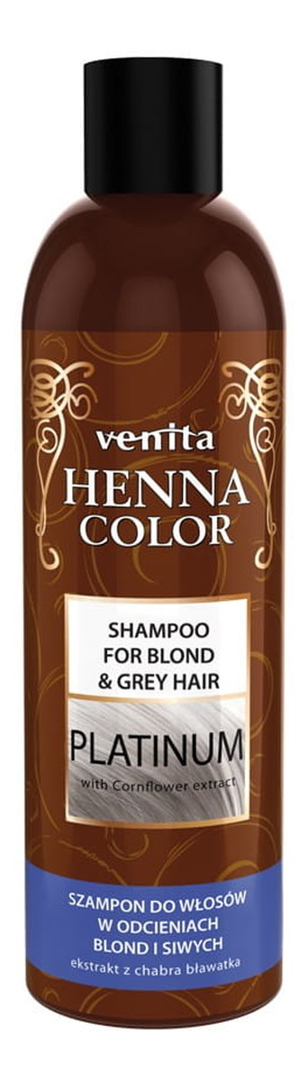 Platinium szampon ziołowy do włosów w odcieniach blond i siwych