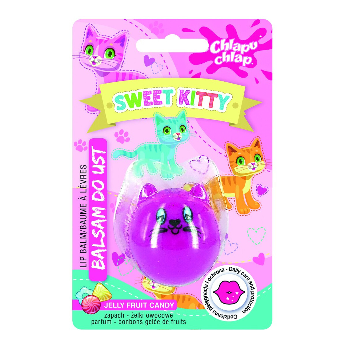 Chlapu Chlap Błyszczyk do ust sweet kitty-żelki owocowe 1szt