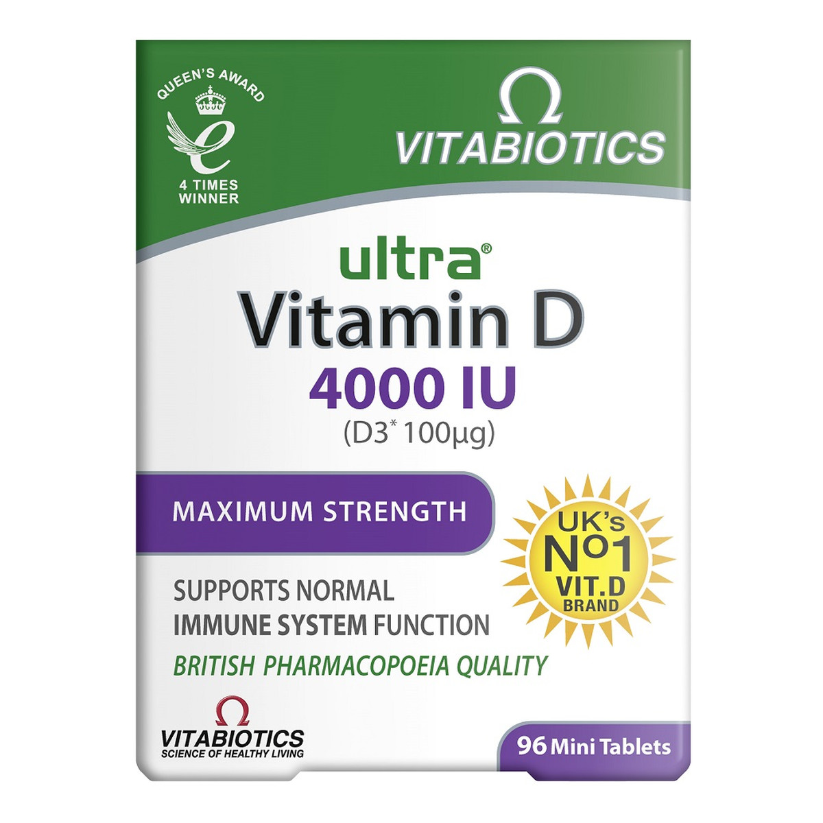 Vitabiotics Vitabiotics_ultra vitamin d3 suplement diety 96 tabletek