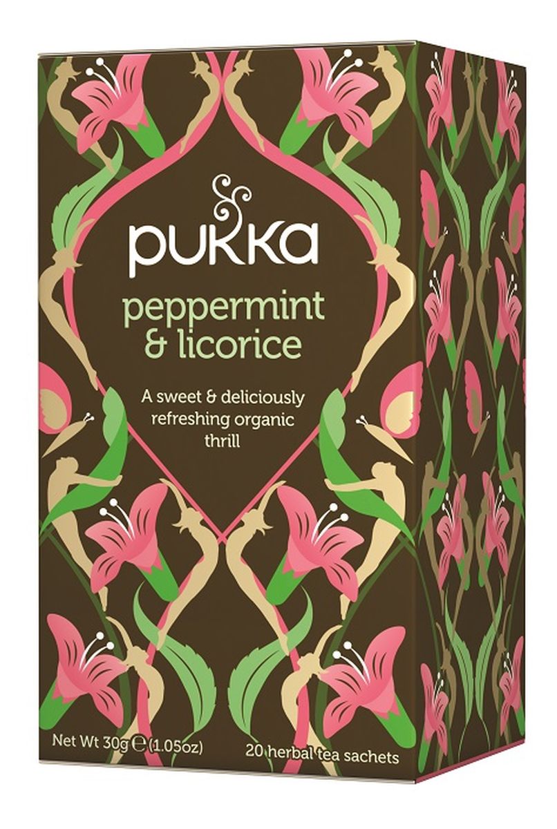 Peppermint & licorice organiczna herbatka z mięty pieprzowej i lukrecji 20 torebek