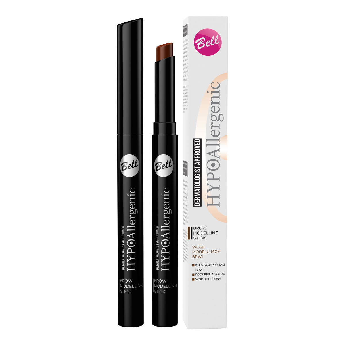Bell Hypoallergenic Brow Modelling Stick Hypoalergiczny wosk modelujący do brwi