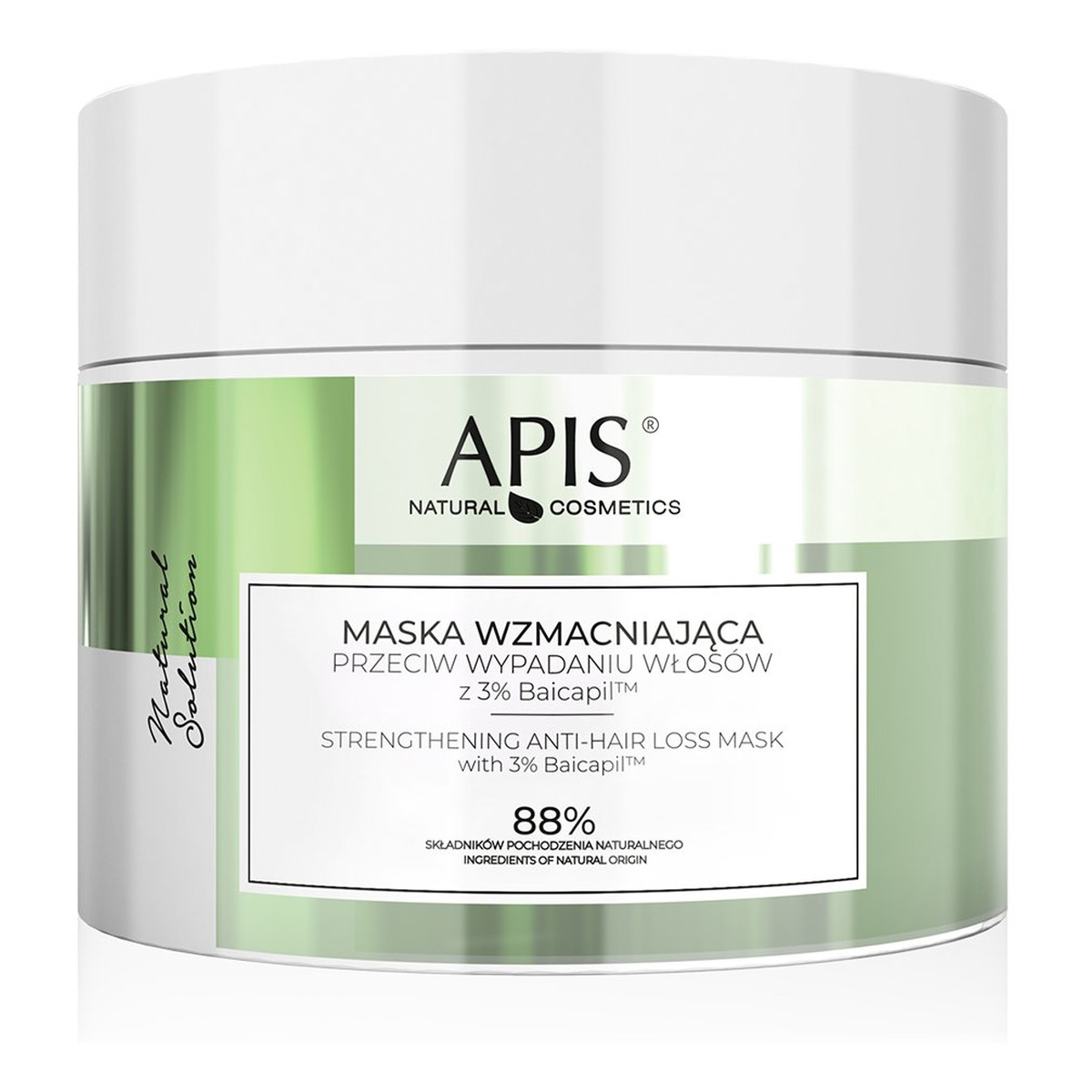 Apis Natural Solution Maska wzmacniająca przeciw wypadaniu włosów z 3% Baicapil 200ml