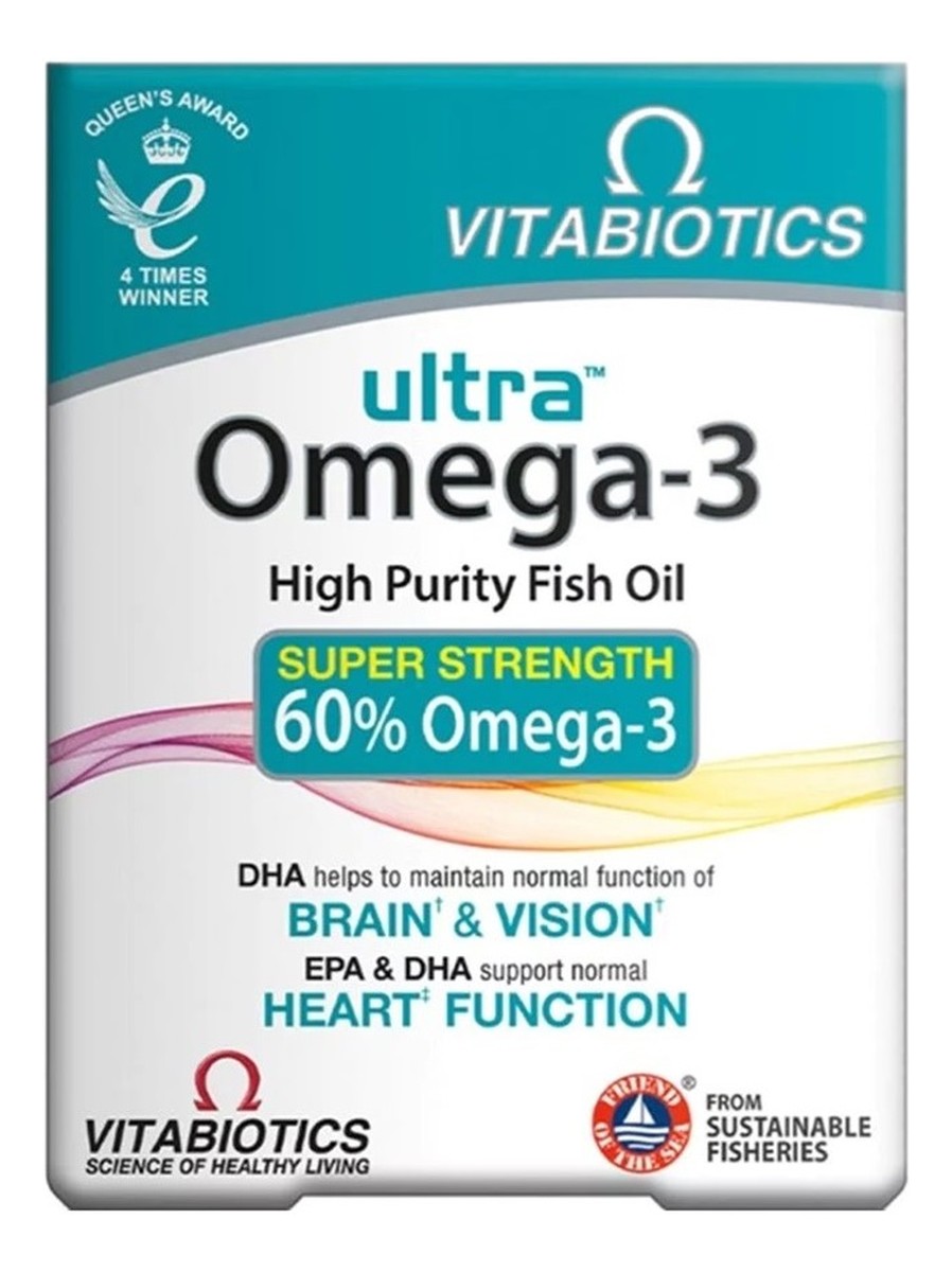 Ultra omega-3 high purity fish oils suplement diety 60 kapsułek