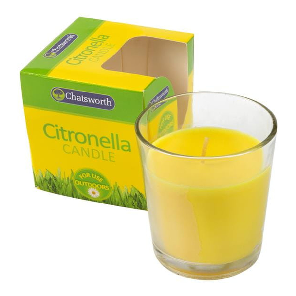 Chatsworth Citronella Świeca zapachowa przeciw komarom 90g