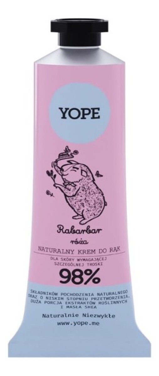 Naturalny krem do rąk i ciała Rabarbar i Róża