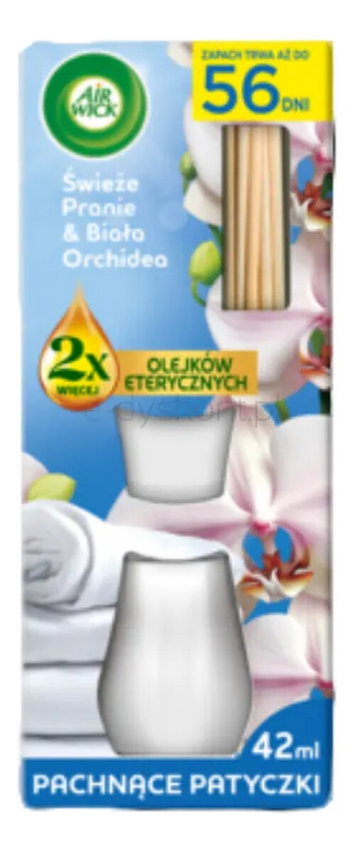 Patyczki Zapachowe Świeże Pranie & Biała Orchidea
