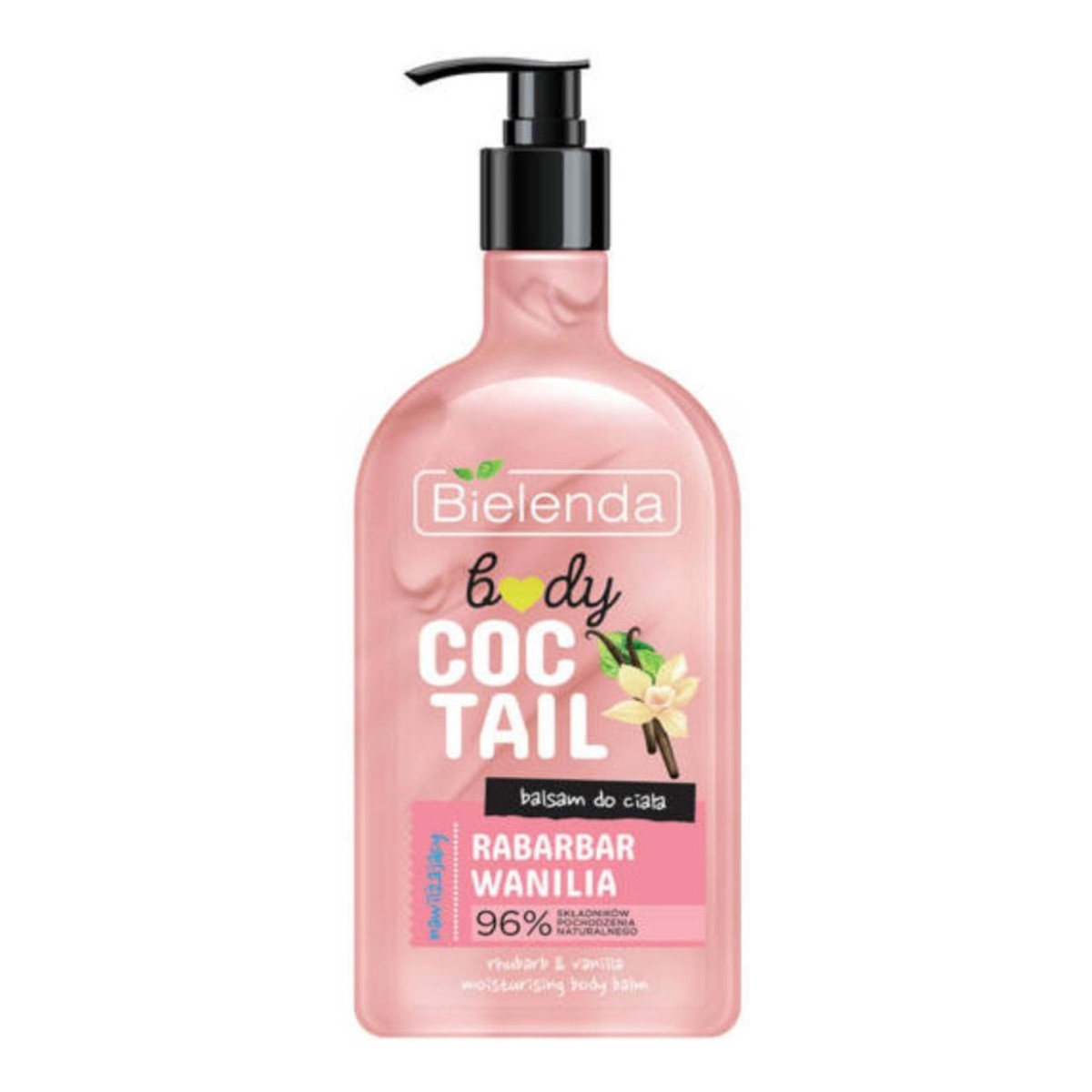 Bielenda Body Coctail Balsam do ciała nawilżający Rabarbar & Wanilia 400ml