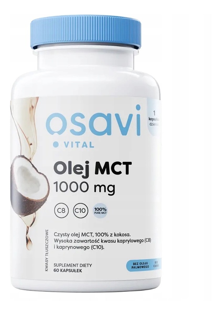 Olej MCT suplement diety 60 kapsułek