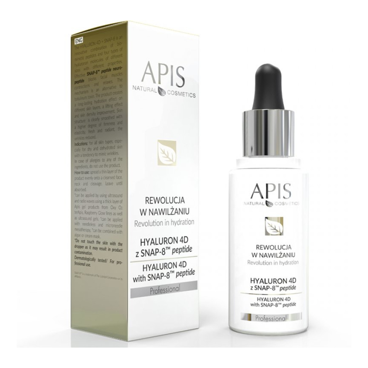 Apis Rewolucja w nawilżaniu serum do twarzy hyaluron 4d z snap-8 peptide 30ml