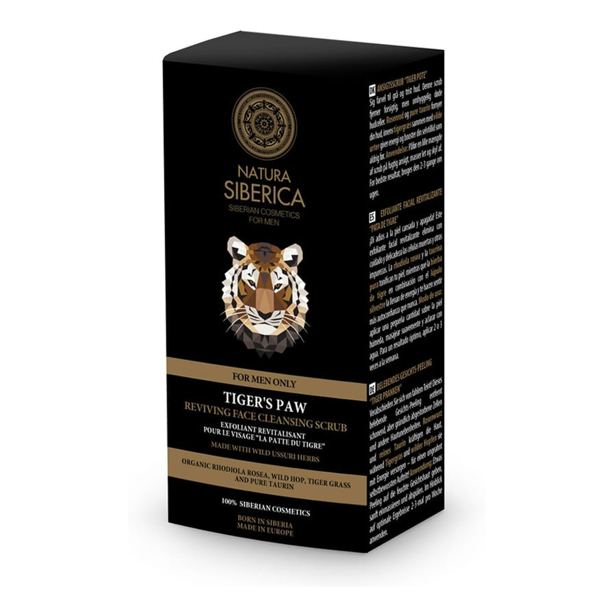 Natura Siberica FOR MEN rewitalizująco-oczyszczający scrub do twarzy dla mężczyzn 150ml