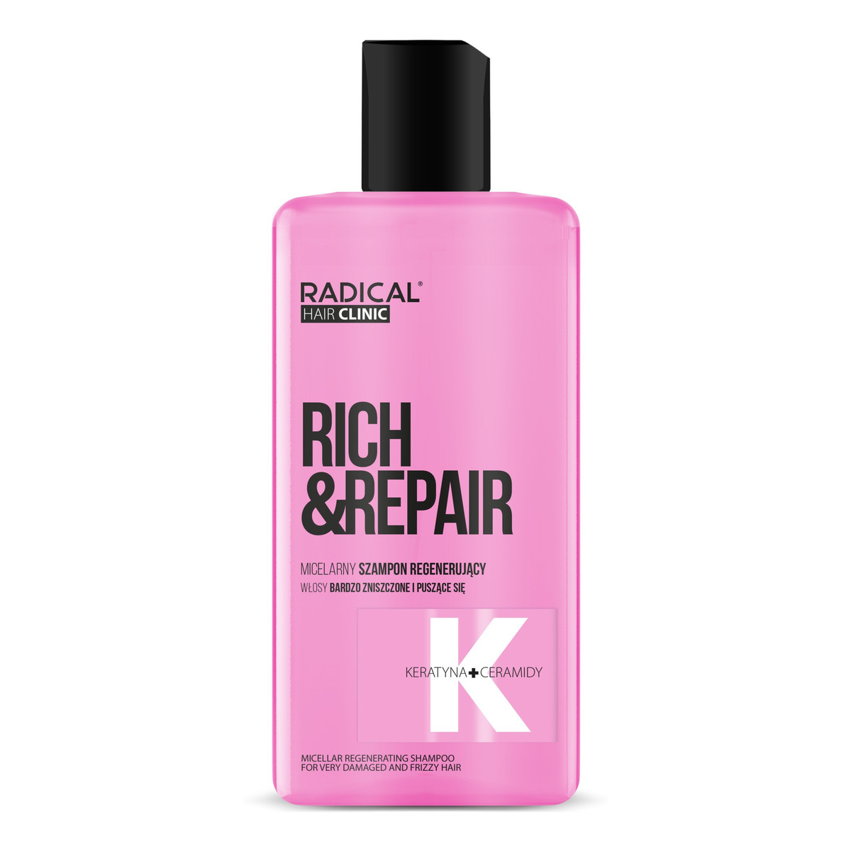 Farmona Radical Hair Clinic Rich & Repair Micelarny szampon regenerujący do włosów bardzo zniszczonych i puszących się 300ml