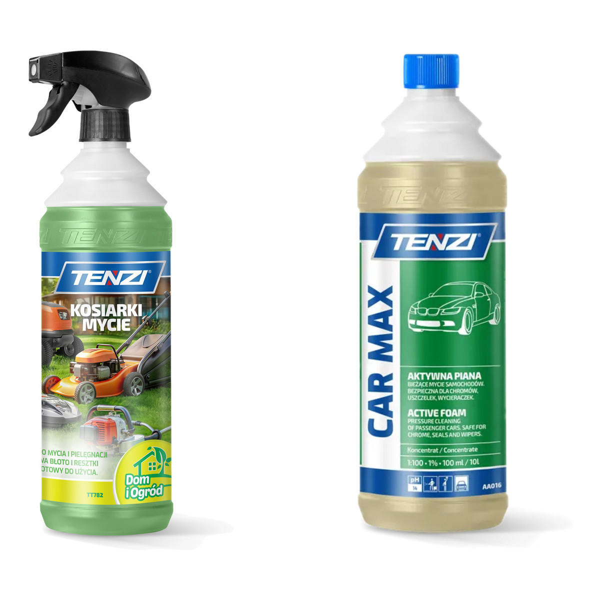Tenzi Home Garden Środek do mycia kosiarek i sprzętu ogrodowego + Car Max Piana 2x1L