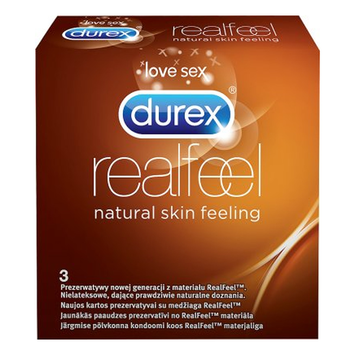 Durex Real Feel Prezerwatywy 3szt.