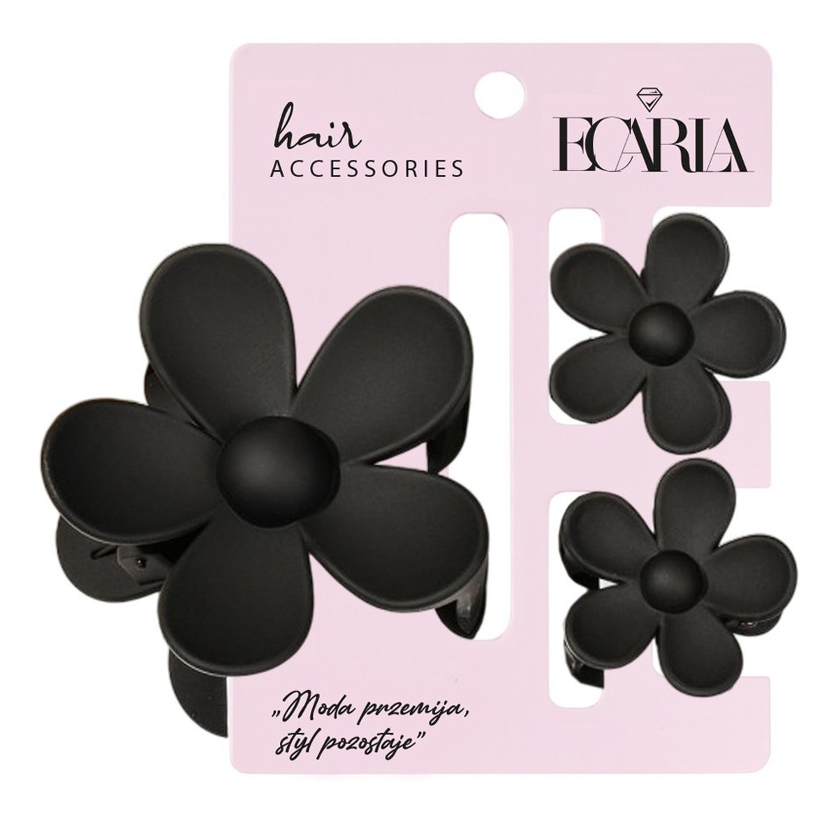 Zestaw spinki do włosów klamrowe 3w1 Kwiat XL + 2 szt. mini spinek SP436
