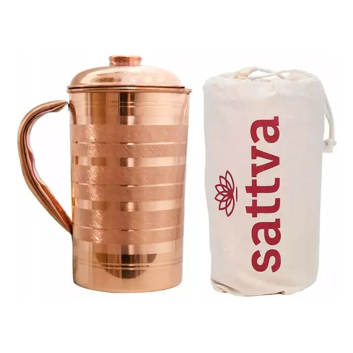 Sattva Dzbanek miedziany w paski Stripe Jug 1250ml