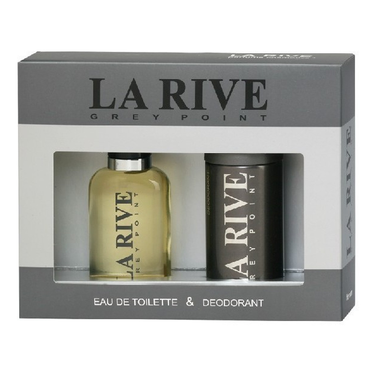 La Rive for Men Grey Point Zestaw prezentowy (woda toaletowa 100ml+dezodorant 150ml)
