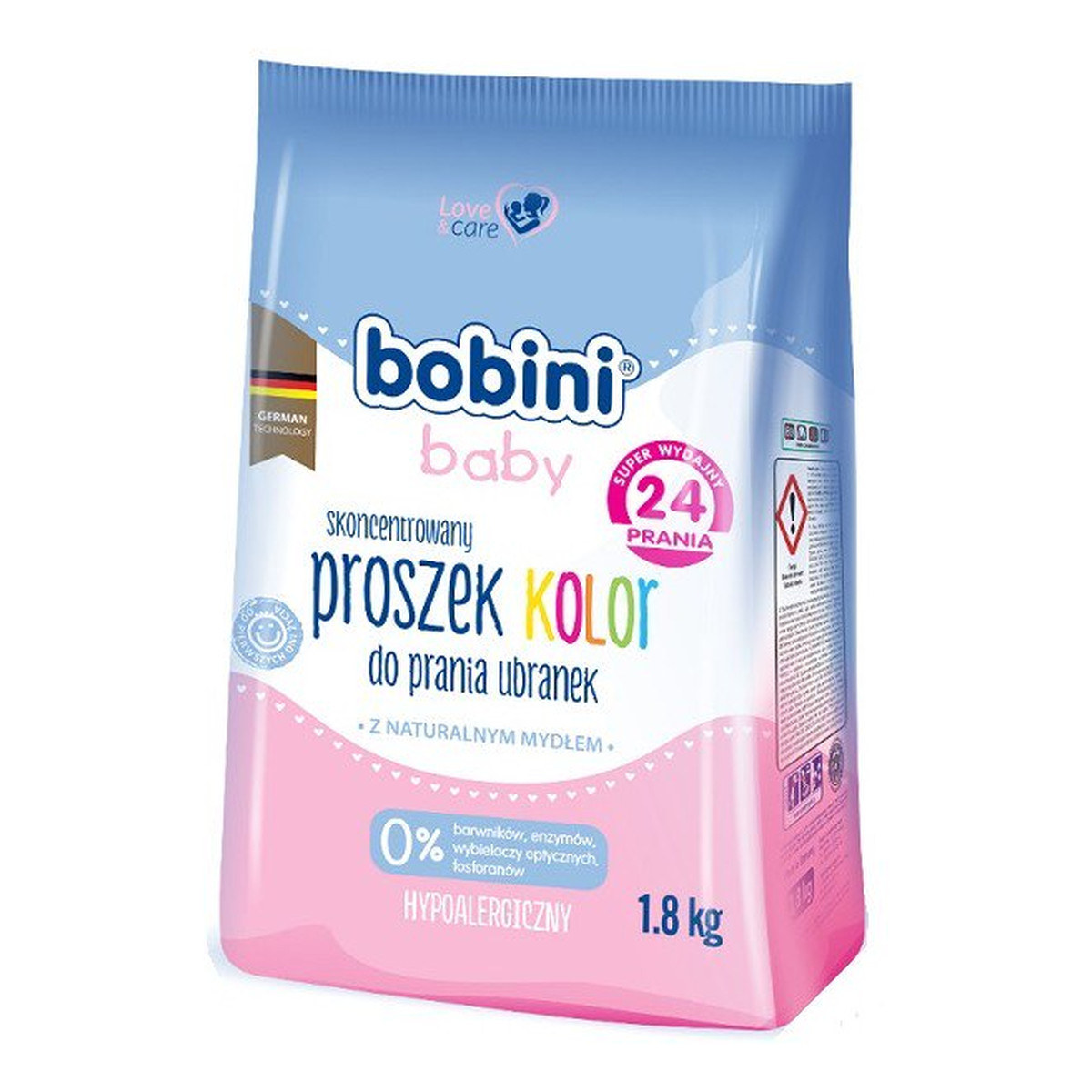 Bobini BABY PROSZK DO PRANIA DLA NIEMOWLĄT KOLOR 1.8 kg