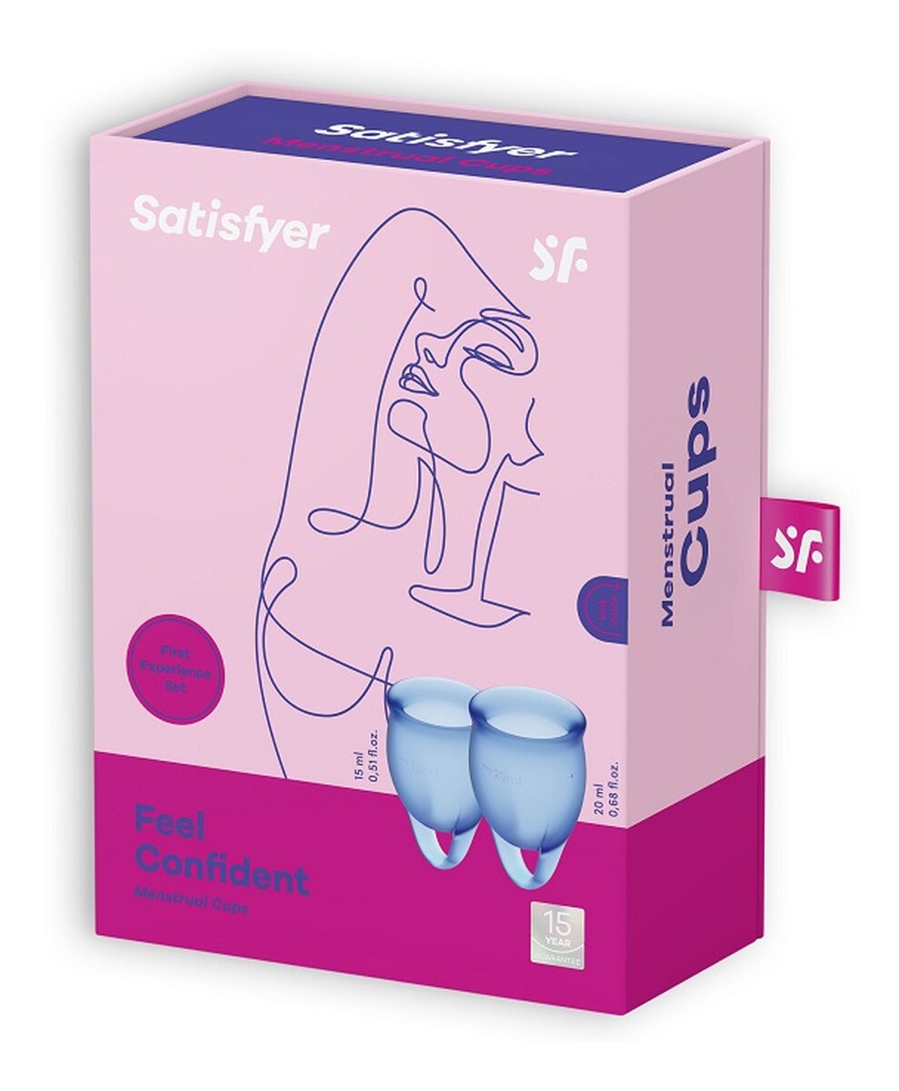 Zestaw kubeczków menstruacyjnych 15ml + 20ml dark blue