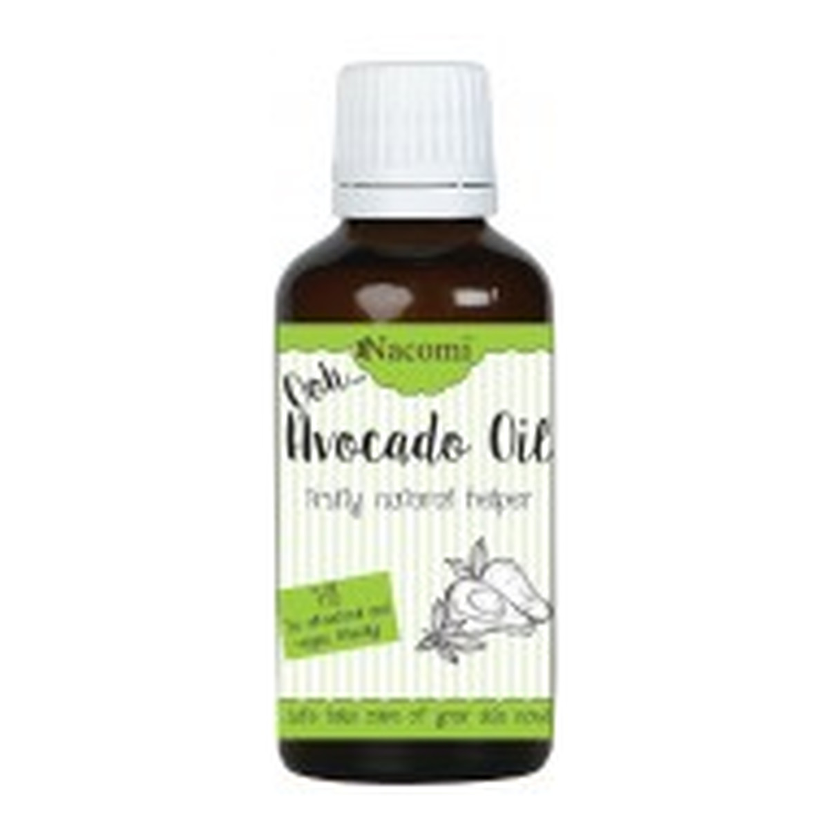 Nacomi Rafinowany Natural 100% Olej Avocado Przeciwstarzeniowy Przeciwzapalny Nawilżający 30ml