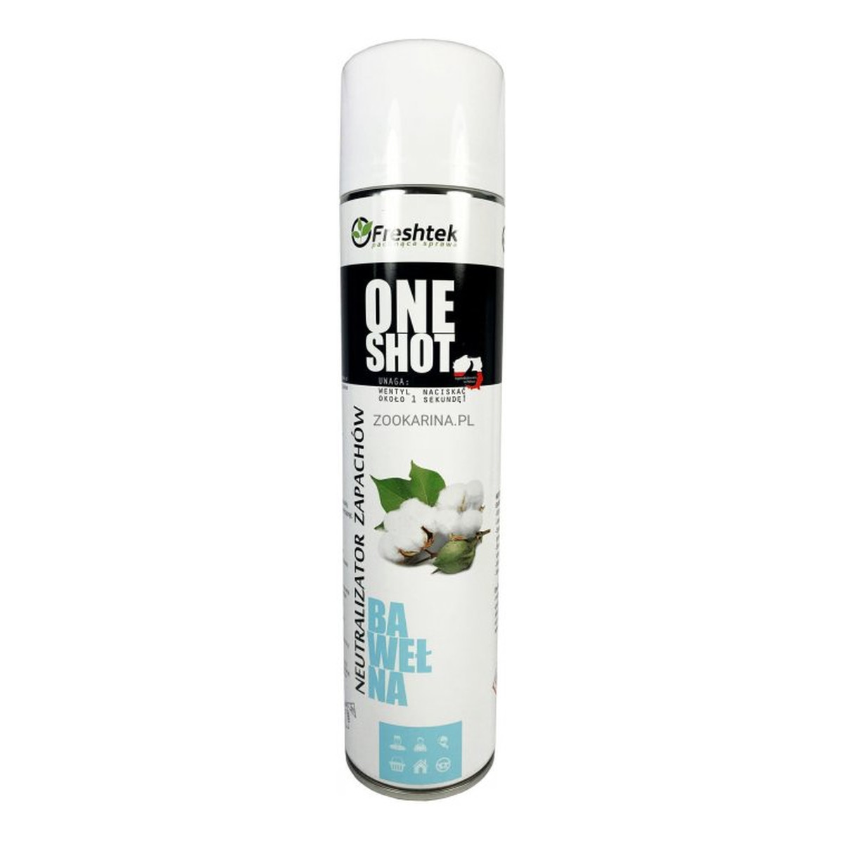 Freshtek One Shot Neutralizator zapachów Bawełna 600ml