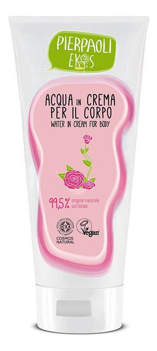 Personal Care Woda w kremie z organiczną wodą różaną, krem nawilżający do ciała