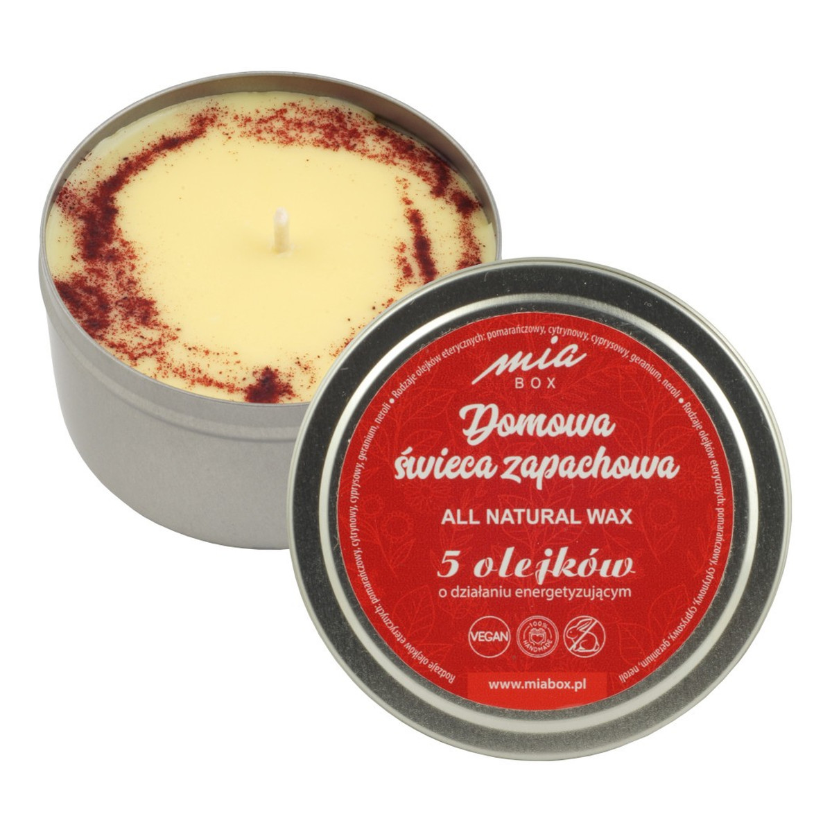 Mia Box Domowa Świeca zapachowa - Energetyzująca 160g