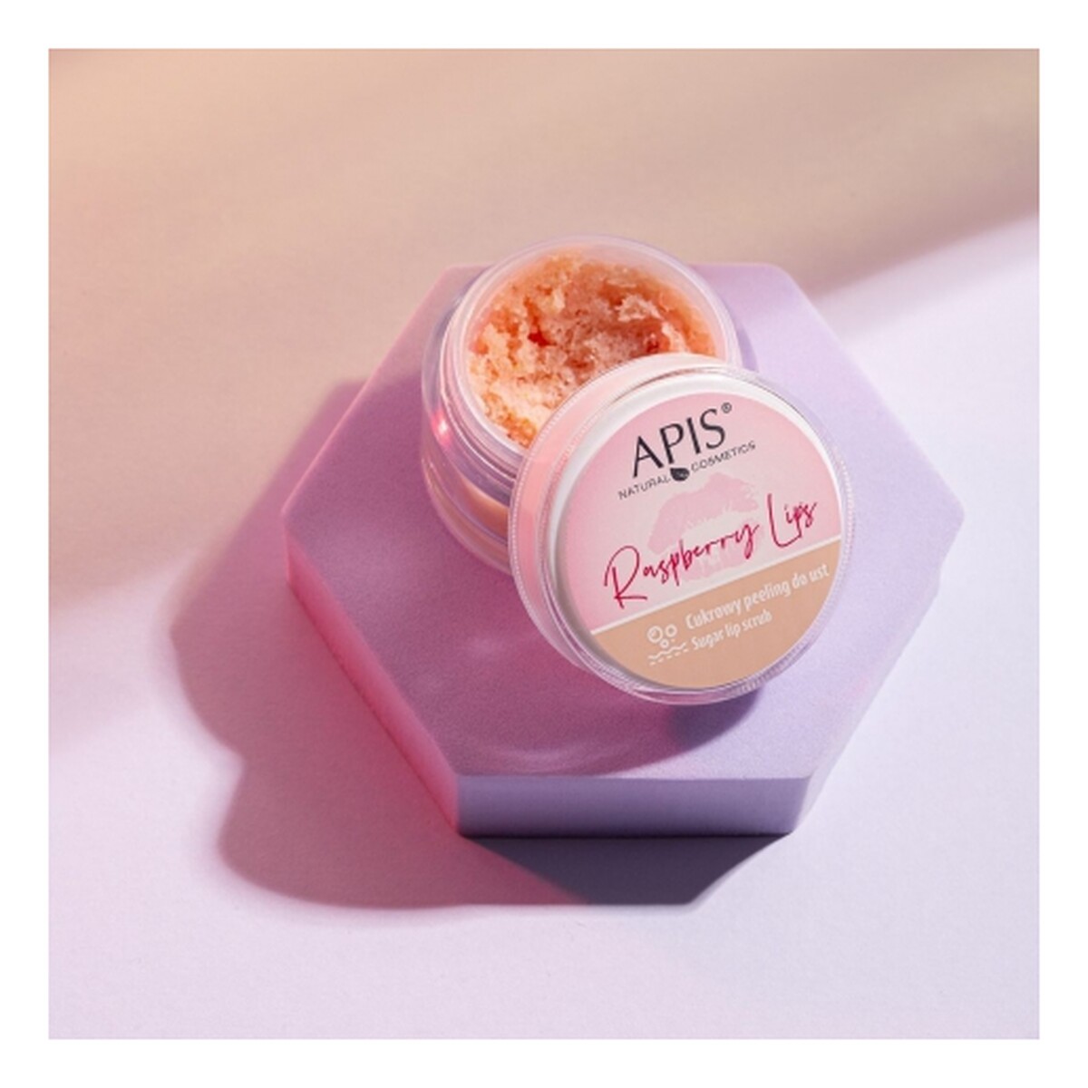 Apis Raspberry Lips Cukrowy peeling do ust 10ml