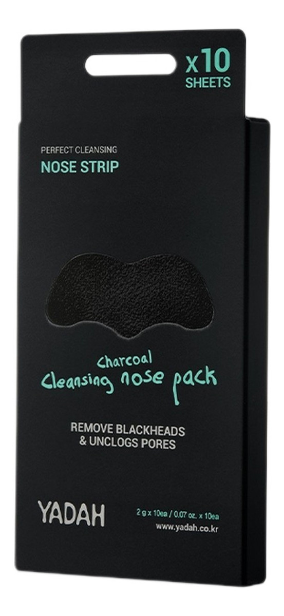 Charcoal cleansing nose pack plastry oczyszczające na nos z węglem 10szt