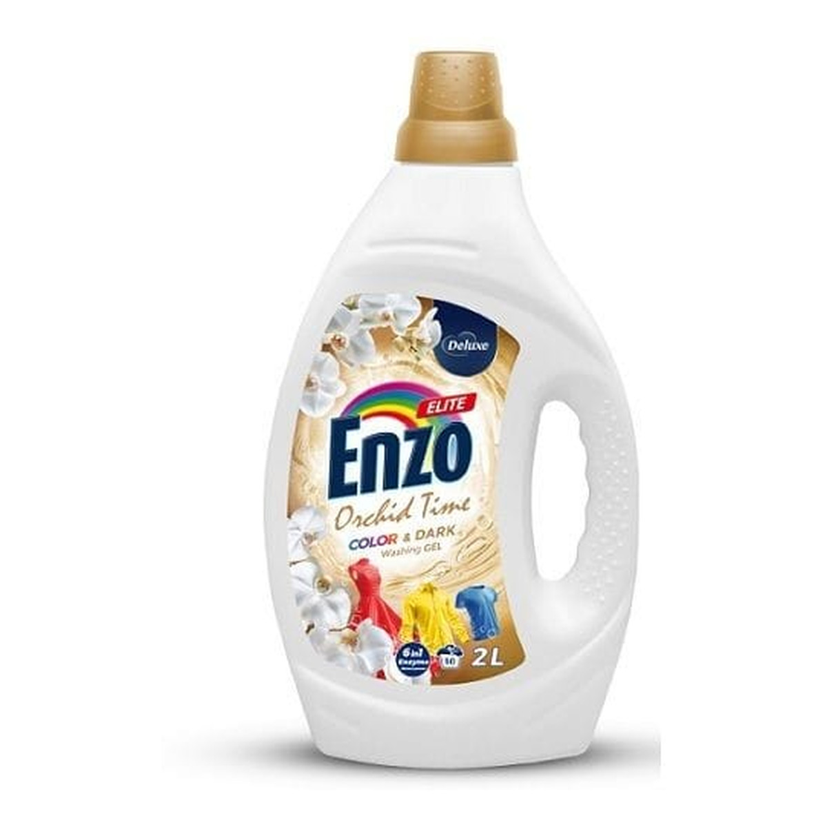 Deluxe Enzo Elite Żel do prania tkanin ciemnych i kolorów Orchidea Color 2l