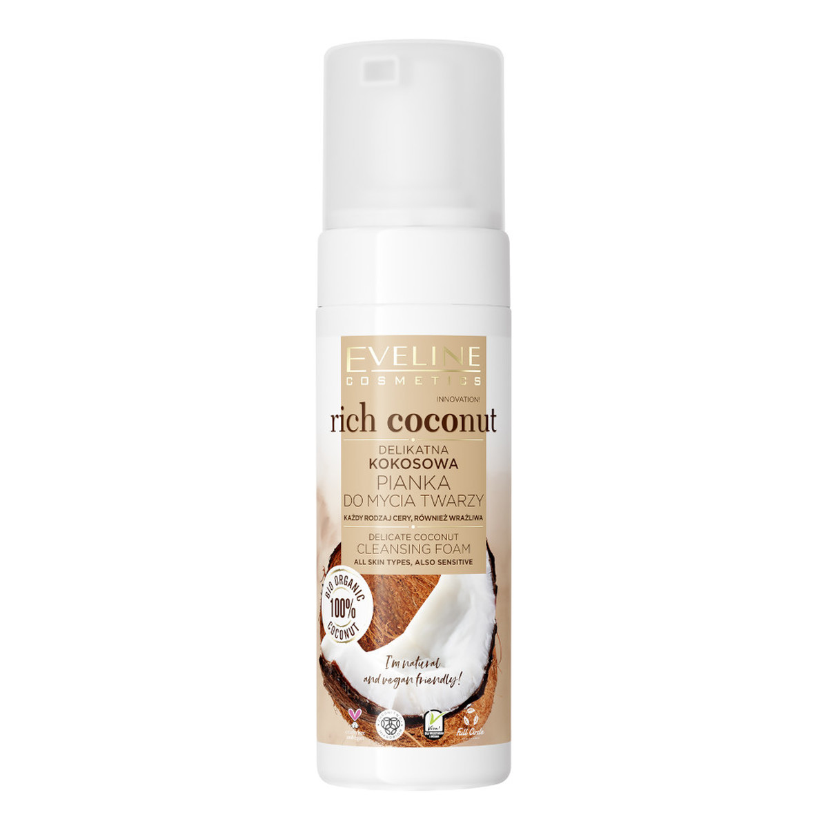 Eveline Rich Coconut Kokosowa Pianka Do Mycia Twarzy 150ml