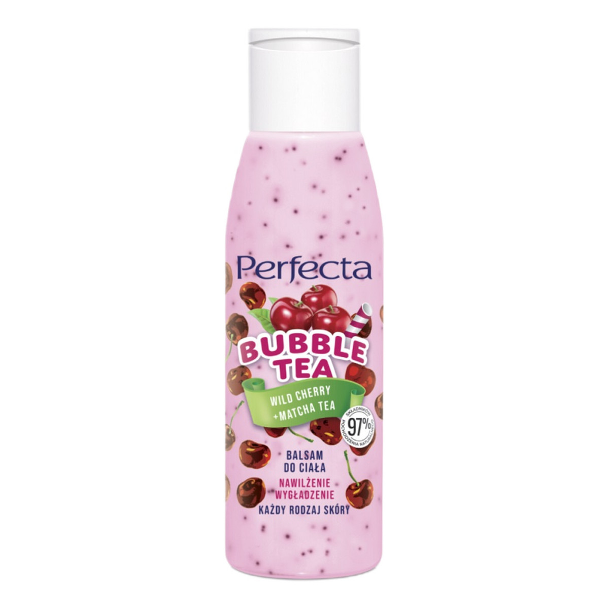 Perfecta Bubble Tea Balsam do ciała wild cherry + matcha tea 100ml
