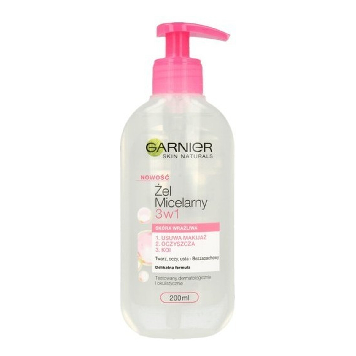 Garnier Skin Naturals Żel micelarny 3w1 - skóra wrażliwa 200ml
