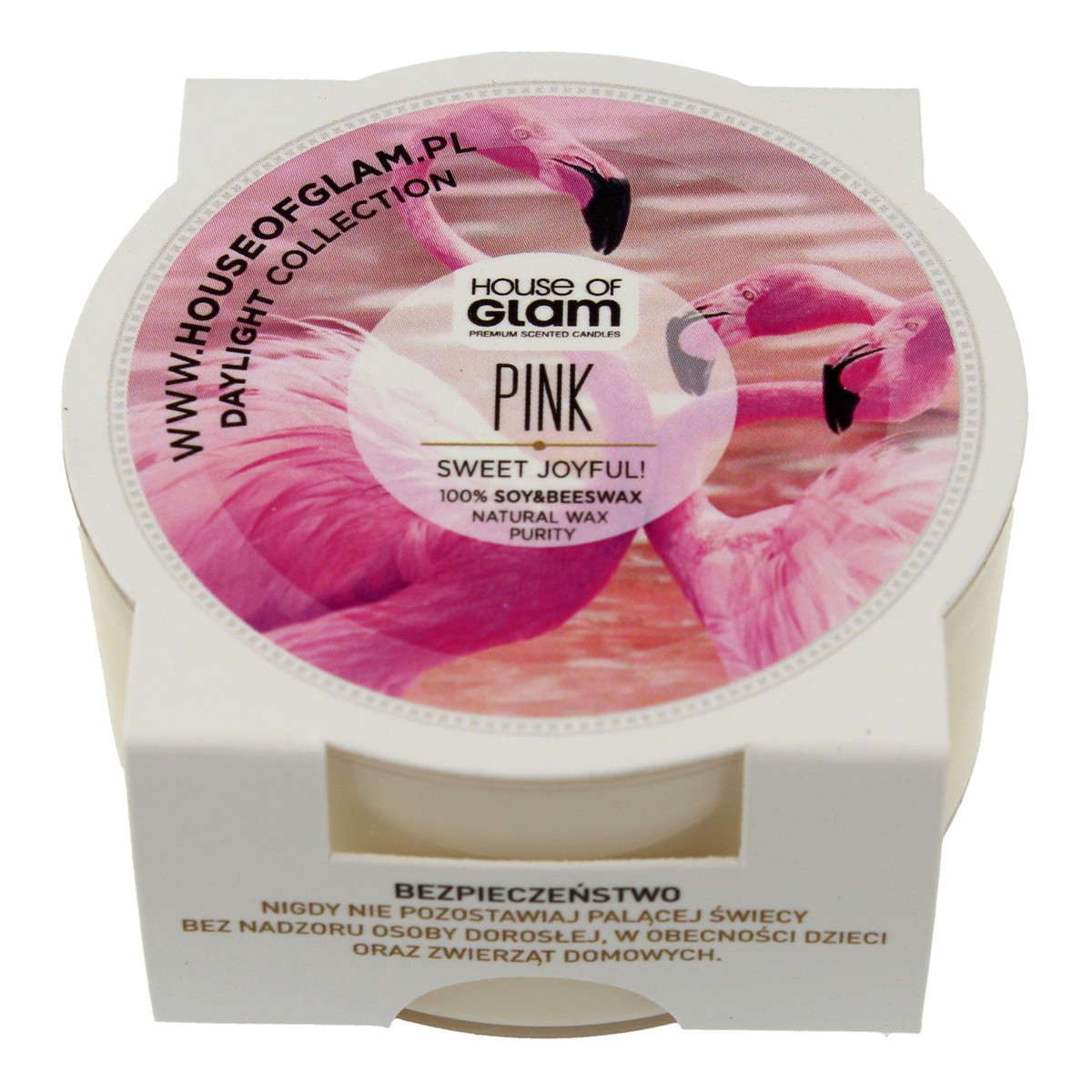 House Of Glam Świeca zapachowa mini Sweet Joyful Pink 45g