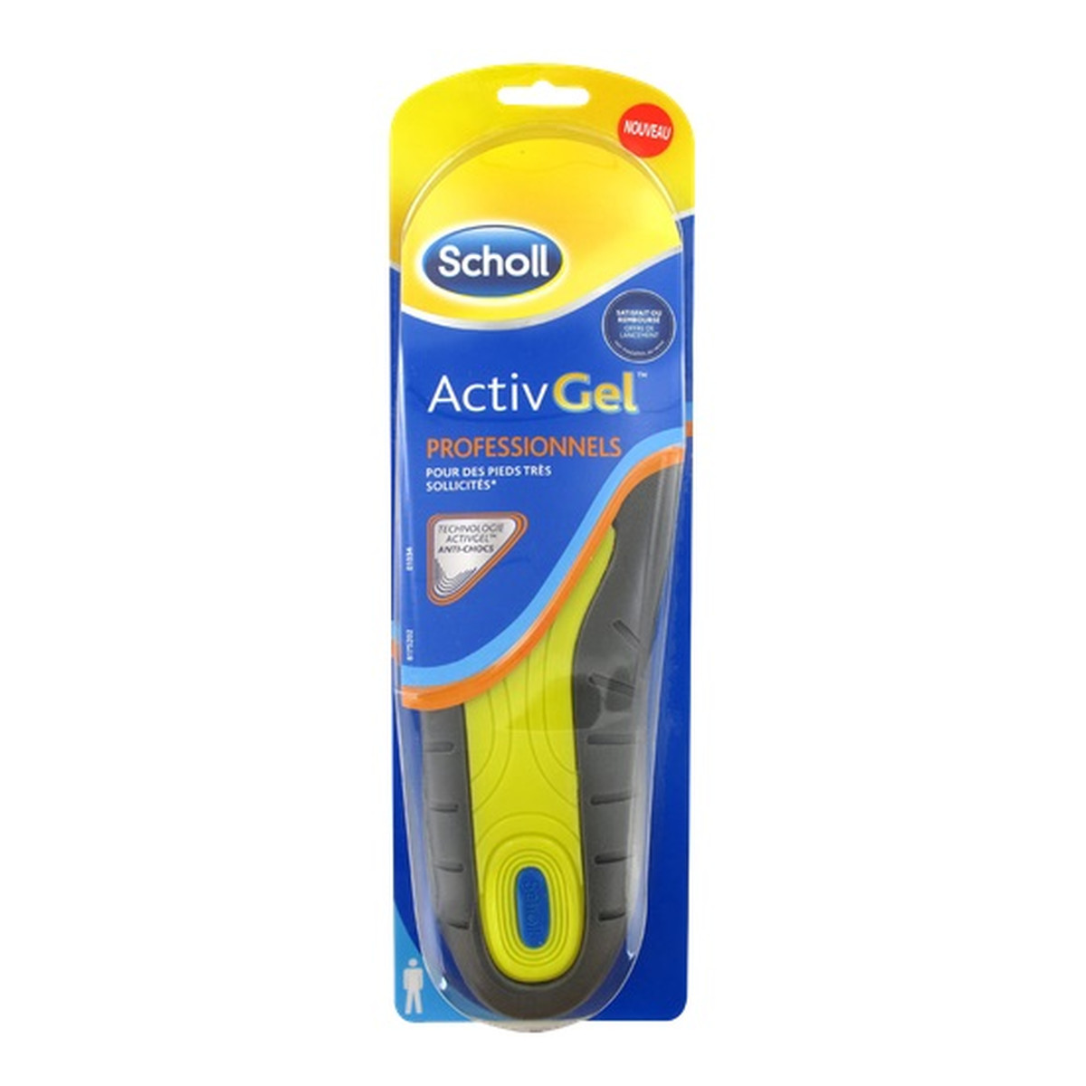 Scholl Activgel professionneles wkładki do obuwia do pracy dla mężczyzn 2szt