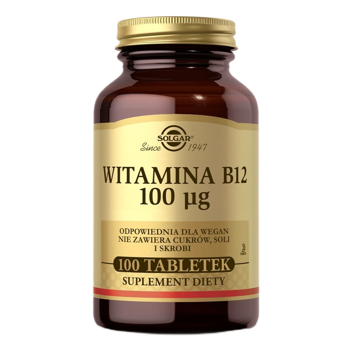 Solgar Witamina b12 suplement diety 100 tabletek
