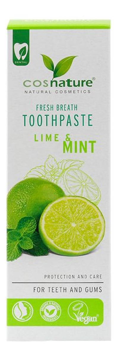 Fresh breath toothpaste naturalna pasta do zębów o smaku limonki i mięty