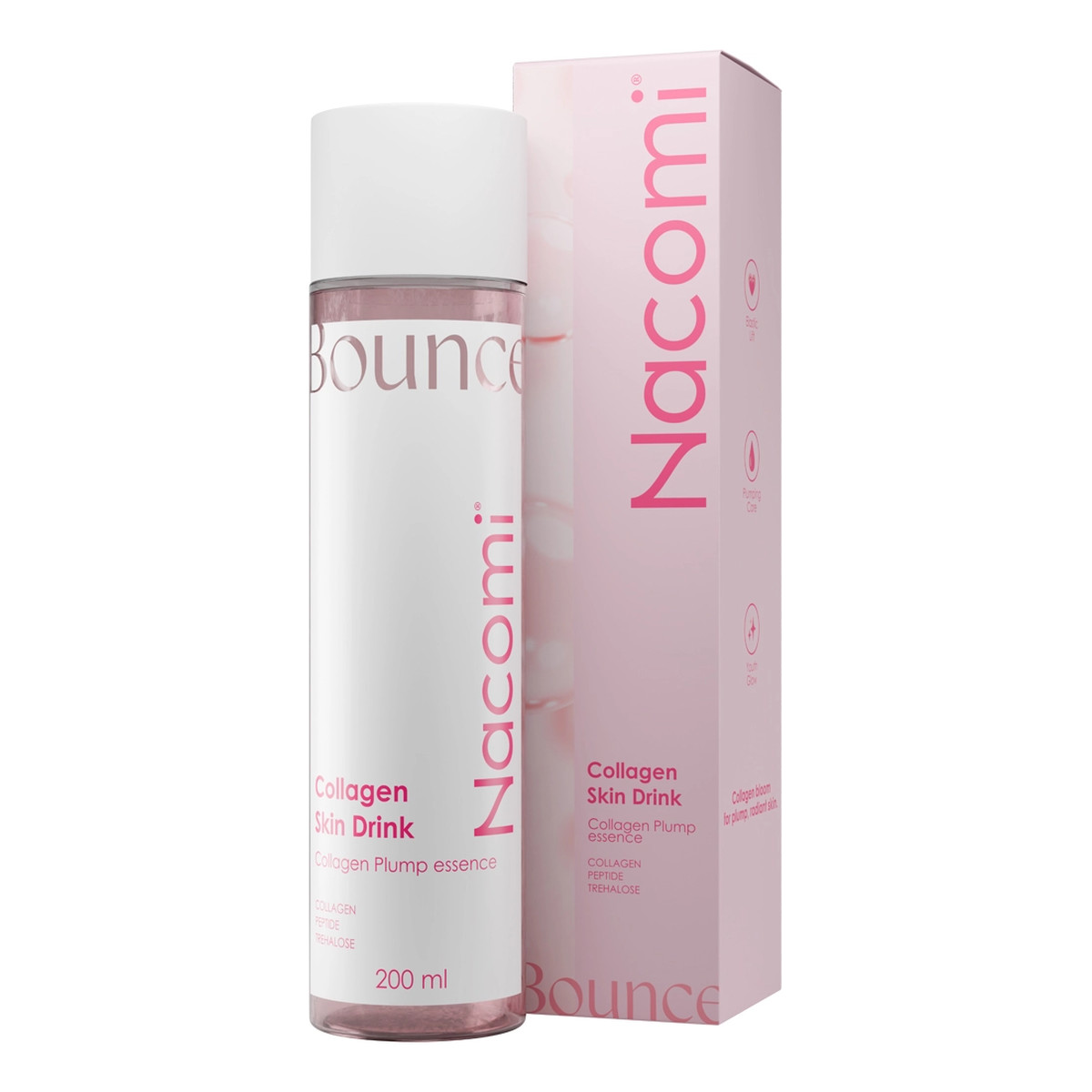 Nacomi Collagen Skin Drink Plump Bounce Essence Esencja Ujędrniająco - nawilżająca 200ml