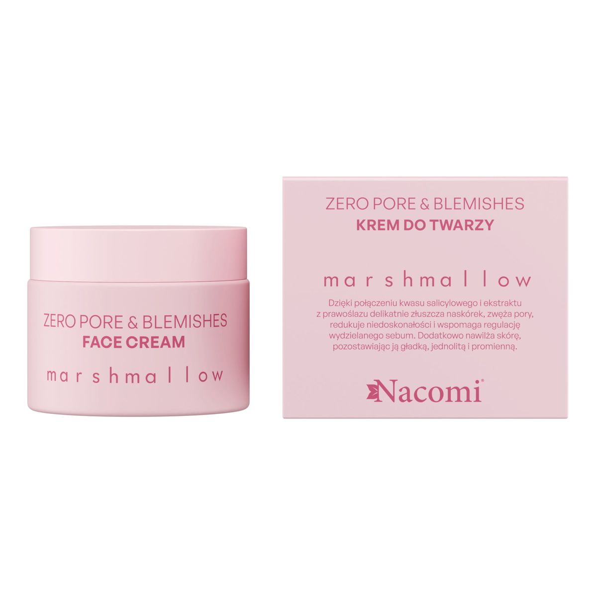 Nacomi Zero pore & blemishes Krem do twarzy Marshmallow 40ml